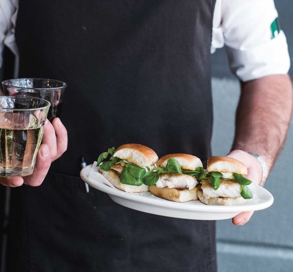 Turbot sliders with preserved lemon mayo & watercress
