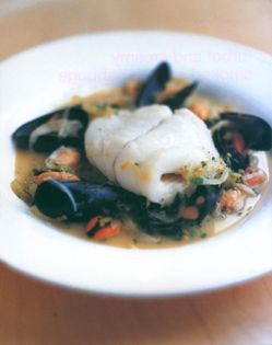 Turbot with mussel soup