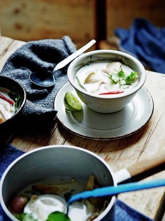 Turkey & coconut milk soup