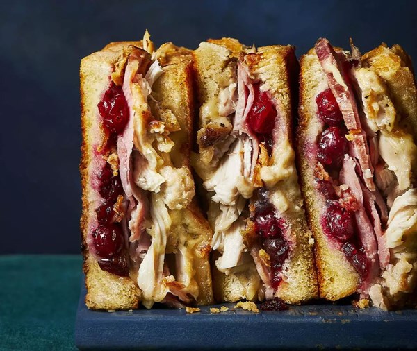 Turkey & ham 'pie' toastie