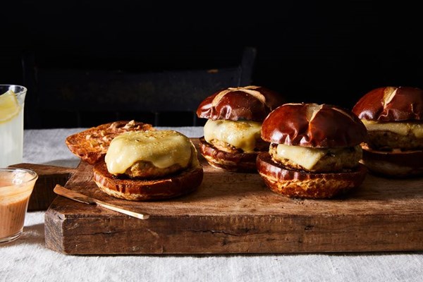 Turkey & mushroom burgers