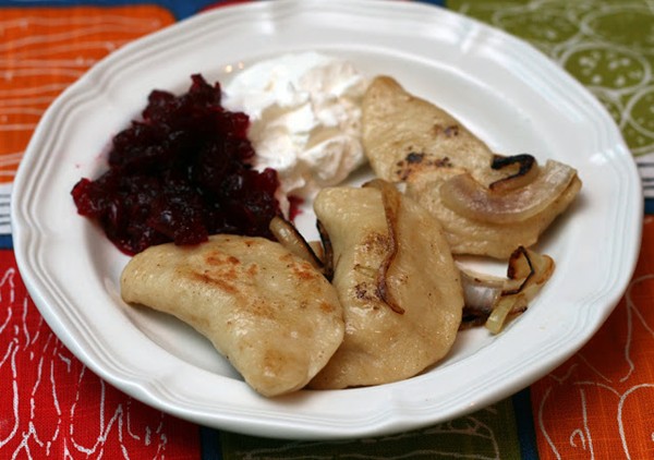 Turkey & sauerkraut pierogi