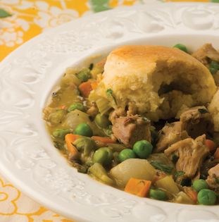Turkey and biscuits casserole