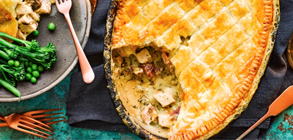 Turkey and ham pie