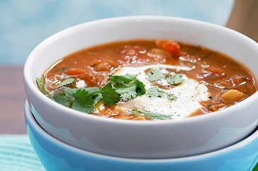 Turkey and harissa soup