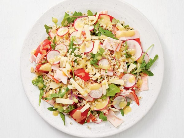 Turkey and millet chef's salad