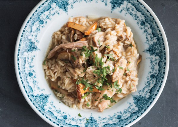 Turkey and mushroom risotto