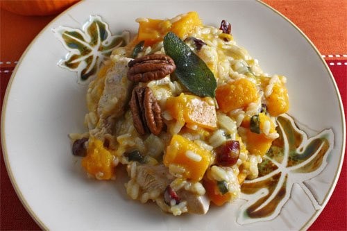 Turkey and squash "Thanksgiving" risotto