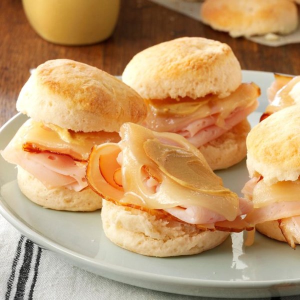 Turkey and Swiss biscuit sliders