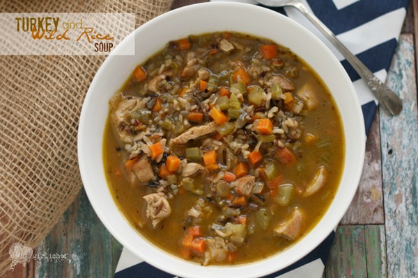 Turkey and wild rice soup