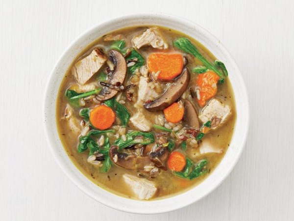 Turkey and wild rice soup