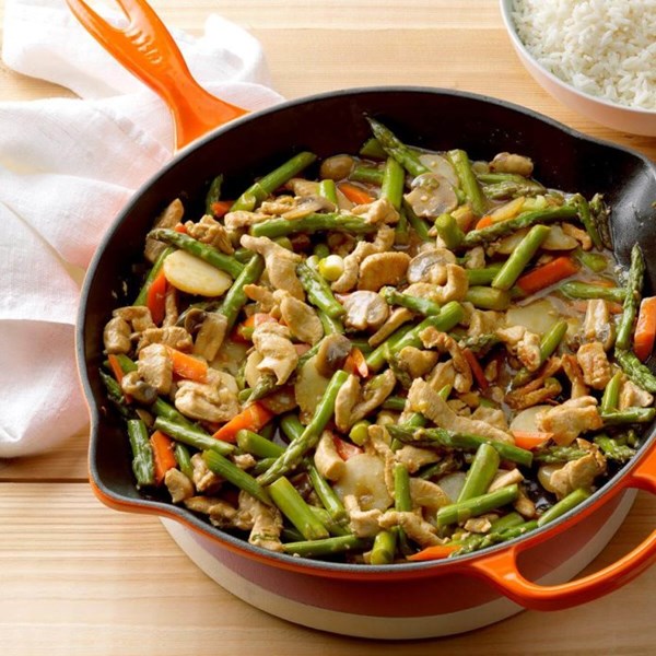 Turkey asparagus stir-fry