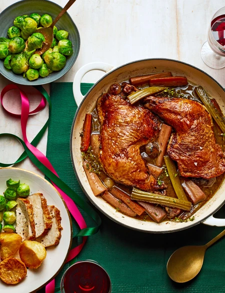 Turkey au vin