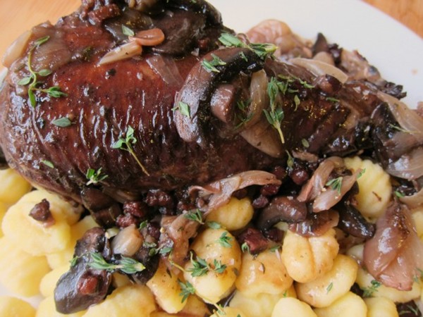 Turkey au vin