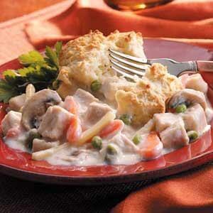 Turkey biscuit bake
