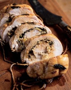 Turkey breast roulade with sous vide porcini [Charles Luce]