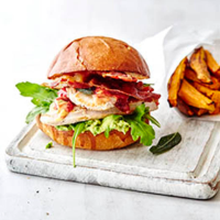 Turkey burgers with sage, bacon and cranberry