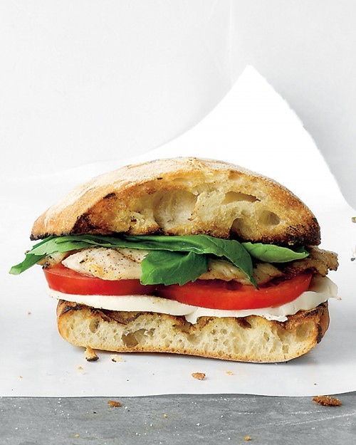 Turkey Caprese sandwich
