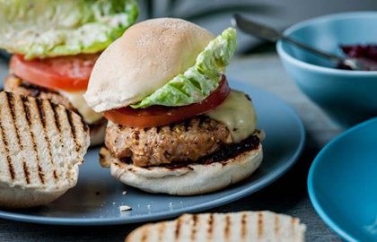 Turkey, chestnut and sage burgers