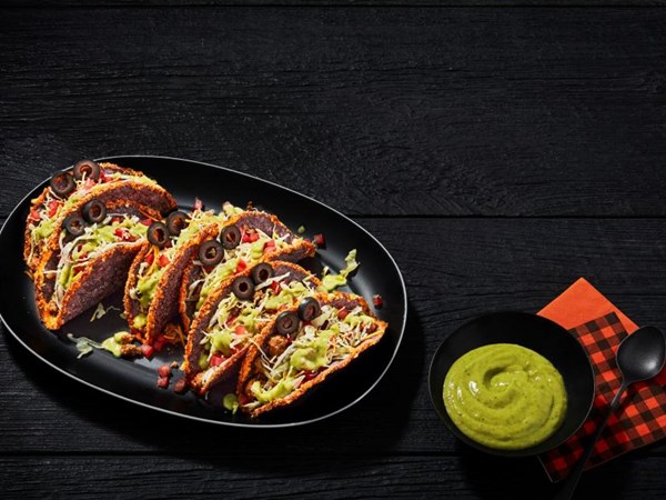 Turkey-chorizo monster tacos