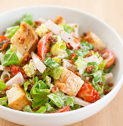 Turkey club salad
