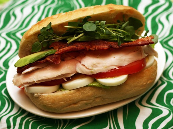 Turkey Cobb salad sandwich