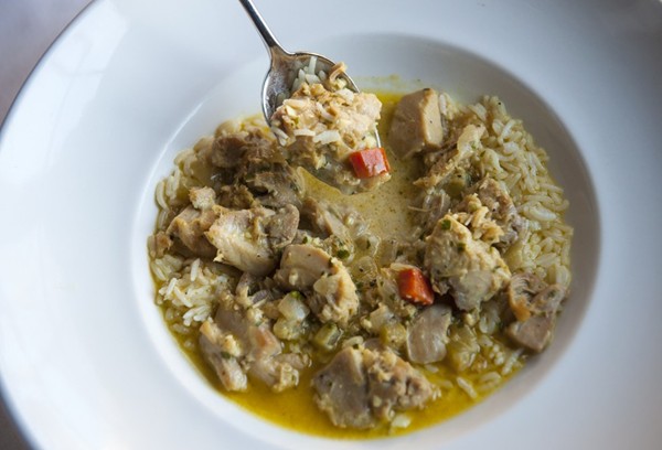 Turkey coconut milk curry with basmati rice