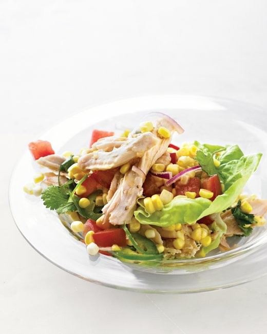 Turkey-corn salad with pan-dripping dressing
