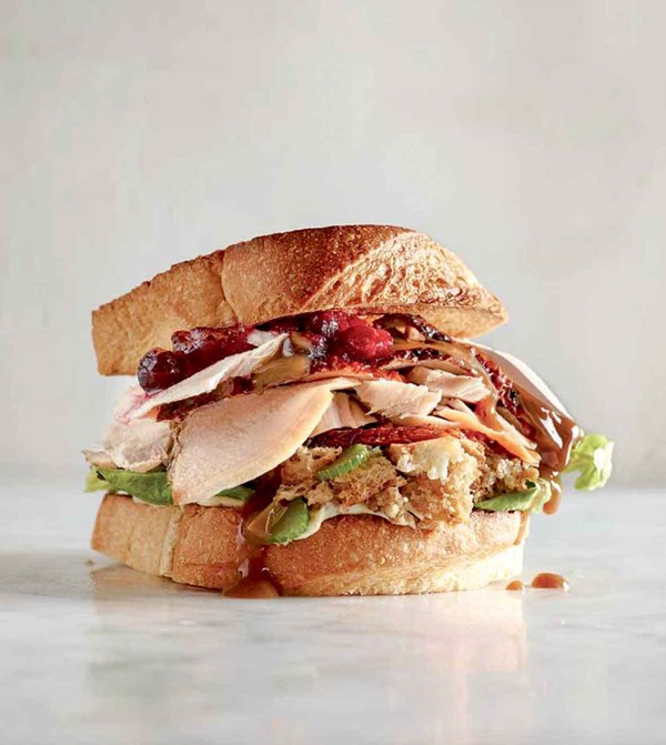 Turkey cranberry sandwich