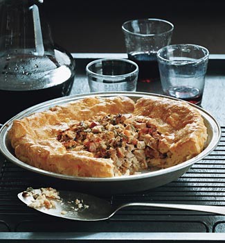 Turkey cream puff pie