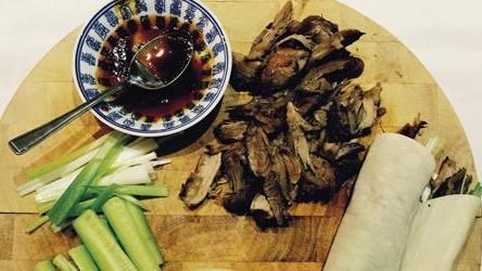 Turkey 'duck' pancakes