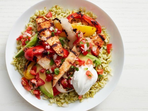 Turkey fajita rice bowls 