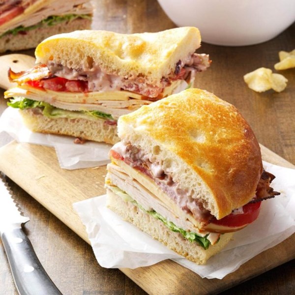 Turkey focaccia club
