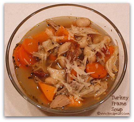 Turkey frame soup