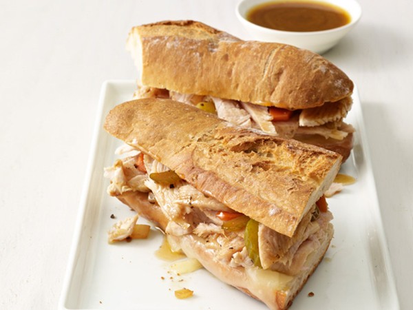 Turkey French dip sandwiches