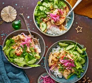 Turkey larb bowls