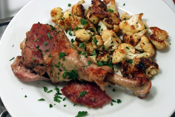 Turkey leg confit