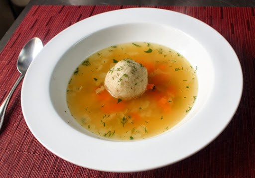 Turkey matzo ball soup