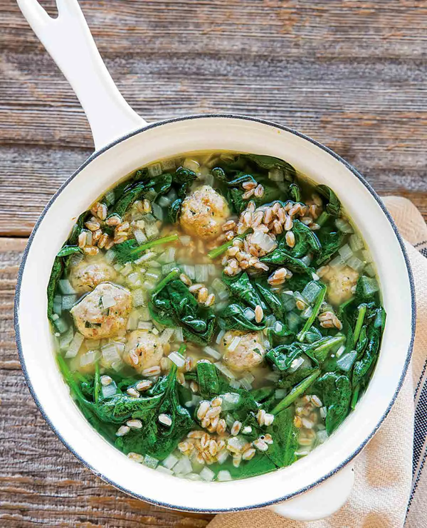 Turkey meatball soup