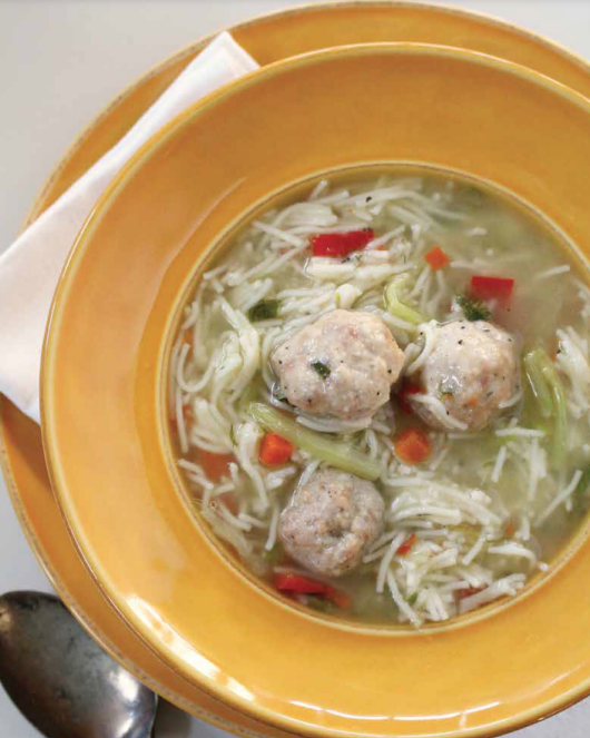 Turkey meatball soup [Naheed Nenshi]