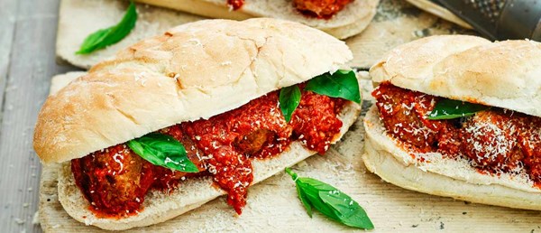 Turkey meatball subs