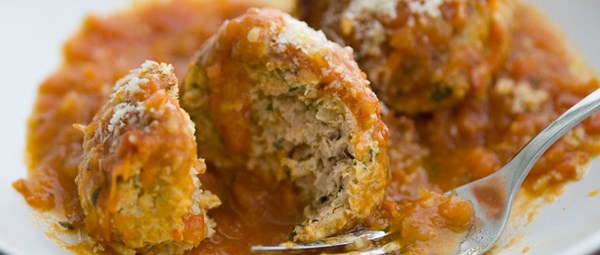 Turkey meatballs with marinara sauce