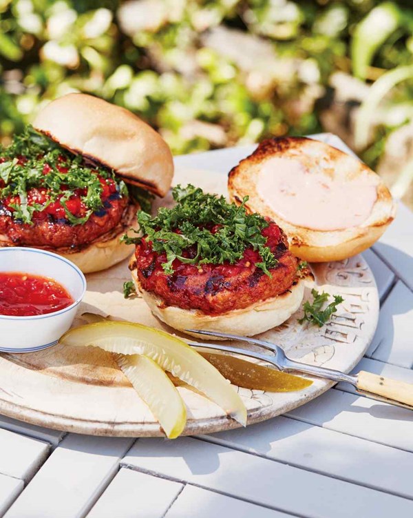 Turkey-meatloaf burgers