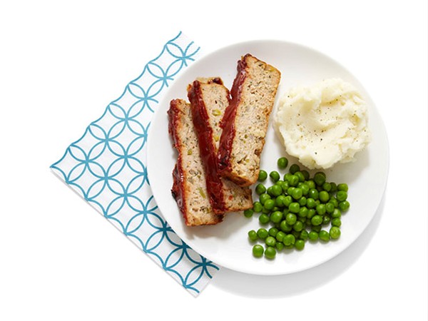 Turkey meatloaf TV dinner