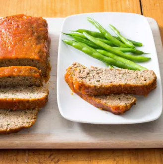Turkey meatloaf with apricot-mustard glaze