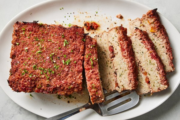 Turkey meatloaf with Parmesan and red wine