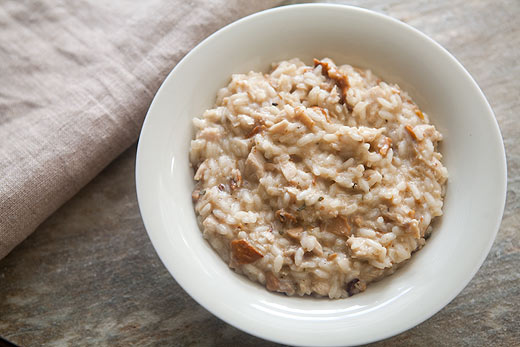 Turkey mushroom risotto