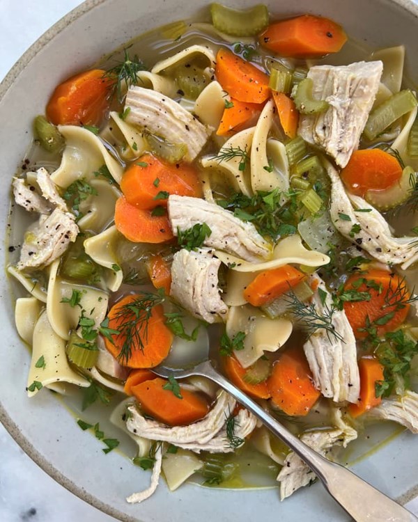 Turkey noodle soup 
