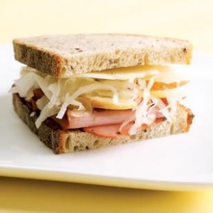 Turkey pastrami sandwich