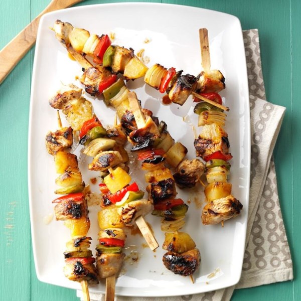 Turkey pepper kabobs